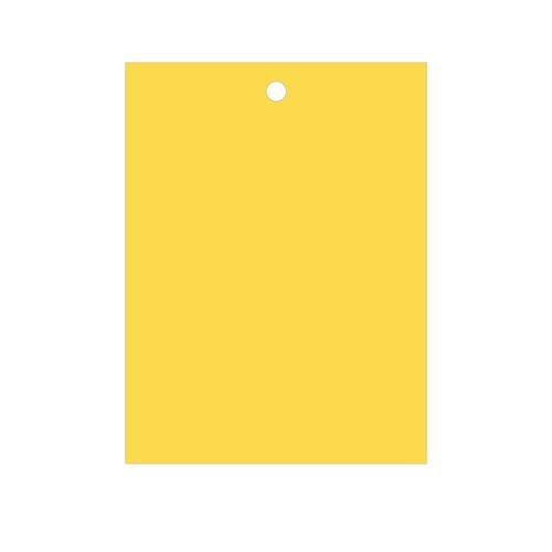 Yellow sticky insect trap card for hanging near aquaponics plants